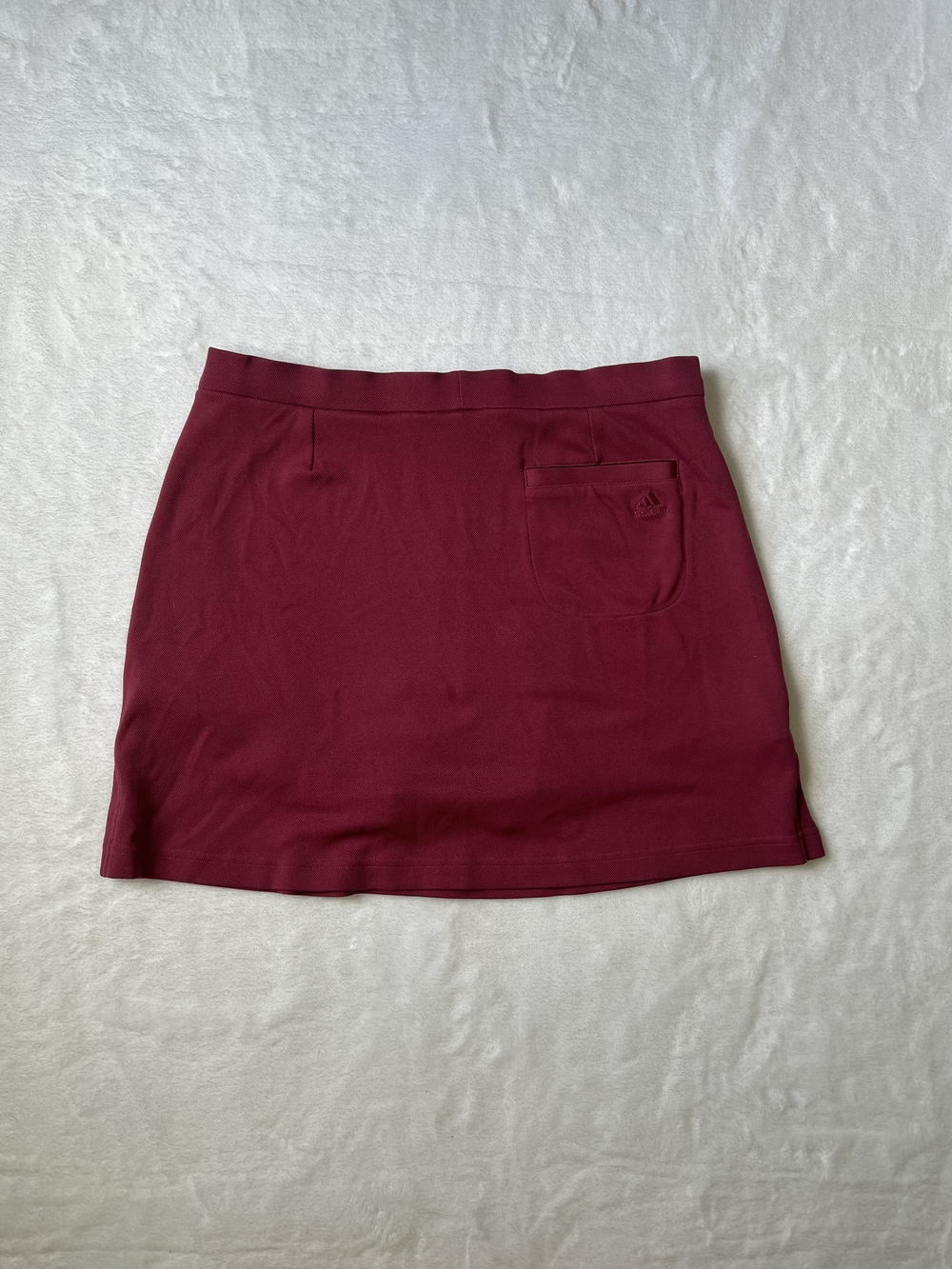Women's Burgundy Active Skort with Contrast Piping - Picture 2 of 5